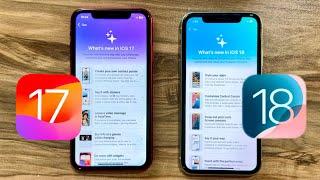 iOS 17 vs iOS 18 on iPhone 11