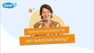 Auto financieren - Waarop letten bij geld lenen voor auto? | Geld.nl