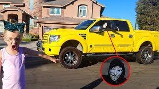 Game Master Caught on Camera Stealing My Dad's Yellow Tonka Truck!