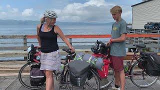 Mother and son find themselves biking across US