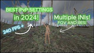 THE BEST ARK PvP Settings for BEST FPS in 2024, Custom FOV, INI, RES, Startoption