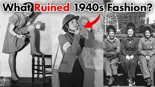 how world war 2 ruined 1940s fashion 