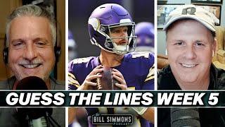 NFL Guess the Lines Week 5 with Cousin Sal | The Bill Simmons Podcast