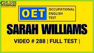 OET listening test | Sarah Williams | OET 2.0 Online Classroom