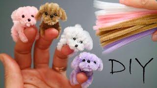 CUTE BABIES Mini dog toys made of pipe cleaner