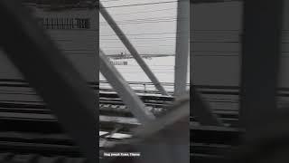 Над рекой Кама по ЖД мосту, Пермь