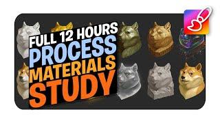 Full Process 12 Hours of Material studies - Dogecoin in Adobe Photoshop | Textures And Materials