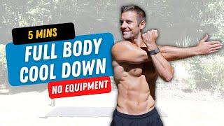 5 Minute FULL BODY COOL DOWN Exercises After Workout
