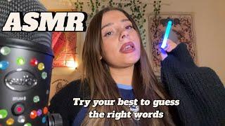 ASMR Try and guess the word I’m tracing with multiple objects