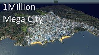 Cities Skylines - 1 Million Population Mega City #cinematic video (4K)