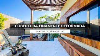 LINDA COBERTURA DUPLEX TOTALMENTE REFORMADA NO JARDIM OCEÂNICO | 309 M² | LIV3 IMOBILIÁRIA BOUTIQUE