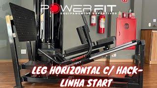 Leg Horizontal com Hack- Power Fit