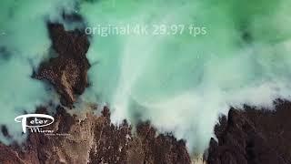 Herring spawn aerial drone footage to show scale