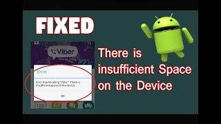 How to fix there is insufficient space on the device error in Play Store