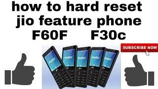 how to hard reset jio feature phone f60f f30c