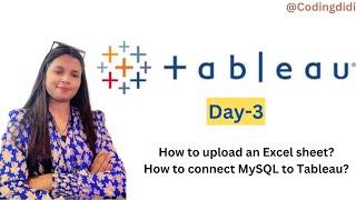Learn to Upload Excel Data and Connecting to MySQL Database | Tableau | Tableau to MYSQL