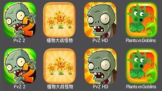 Plants vs Zombies 2,Plants vs Zombies HD,Plants vs Goblins