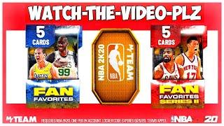 NBA 2K20 Locker Codes | Fan Favorites Packs