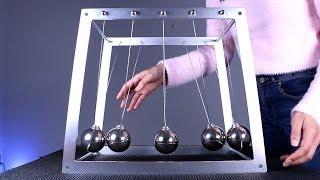 Amazing Demonstration Of A Giant Newton's Cradle!