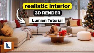 How To Make a Realistic Interior with Lumion - Christmas Scene Breakdown