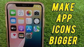iOS 18 How to iPhone App Icon Smaller / Bigger
