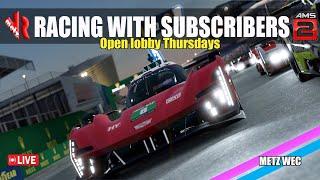 Automobilista 2 Live!  'Metz WEC multiclass' open lobby Racing with Subscribers!