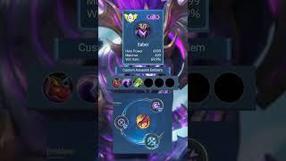 Saber best build 2023 | Saber build and emblem setup ~ Mobile legends bang bang