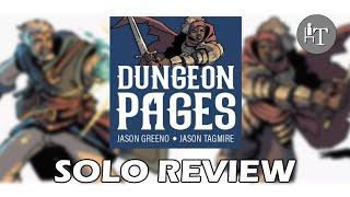 Solo Review of Dungeon Pages - Solo Board Game