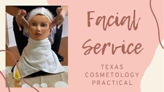 Texas Cosmetology Practical | Facial Service