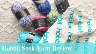 Hobbii Sock Yarn Review by Twin Stitches Designs Knitting Podcast