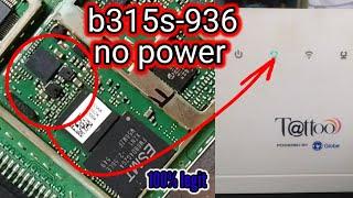 wifi b315s-936 no power shorted