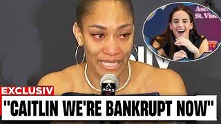 Caitlin Clark SHOCKED After A'ja Wilson CRIED for EMPTY SEATS & DISASTER Playoffs Ratings