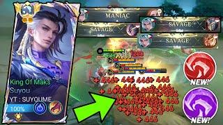 SAVAGE CONTINOUSLY!! SUYOU NEW INSANE BUILD TRICK FOR ONE SHOT IN SOLO RANK 2025! (100% BROKEN) MLBB