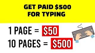 Make $500 ($50 Per Page) by Typing Names - Make Money Online