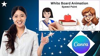 Create Engaging Whiteboard Animations with Canva's Speed paint Tool | Step-by-Step Tutorial