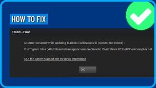 How to Fix Steam Content File Locked Error (2024)