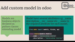 How to add new custom model in Odoo | Develop custom module.