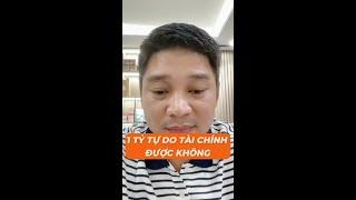 1 tỷ tự do tài chính được không? | DoctorHousing