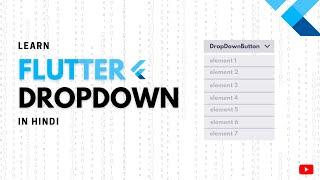 Flutter Tutorial - Dropdown Button in Flutter App