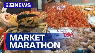 Sydney Fish Market's final 36-hour marathon | 9 News Australia