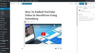 How To Embed YouTube Videos In WordPress Using Gutenberg Editor?