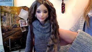 The Barbie Look Collection 2017 - Grey Sweater Dress doll review