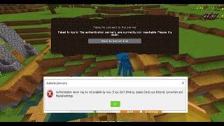 Tlauncher authentication server may not be available