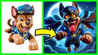 Paw Patrol's Spooky Halloween Transformations | Ai Animation Kingdom2