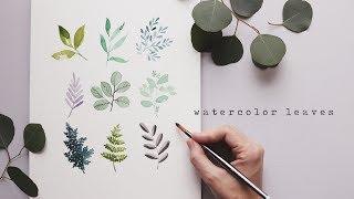 Every Watercolor Leaf You'll Ever Need!  w/ Genuine Crafts