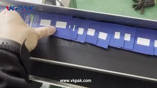 VK-FPL-C Automatic Flat Paging Card Labeling Machine With Automatic Card Feeding Machine