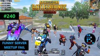 PUBG MOBILE | FUNNY SERVER MEETUP FAIL WITH RANDOM SQUAD