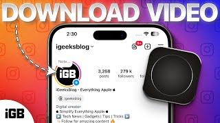 How to download Instagram Video on iPhone in 2024 (IG Reels and Stories)