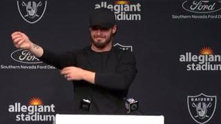 Derek Carr press conference after qualifying for the playoffs | Raiders qualify for play offs!!