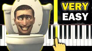 Skibidi Toilet MEME SONG - VERY EASY Piano tutorial